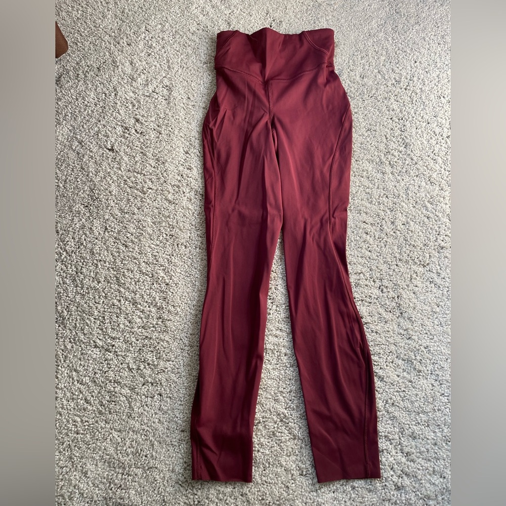Lululemon Athletica Burgundy Skinny Pants